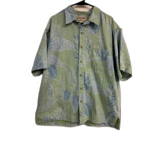 Cooke Street Men's Hawaiian Button Down Short Sleeve Shirt Vacation Luau 2XL